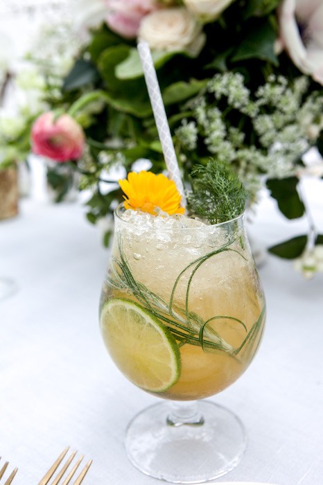 The Bear and Star's Herb Gin ‘n Tonic, with Cutler’s artisan gin, lime juice, simple syrup, quinine powder & seasonal fresh herbs from the garden. Courtesy photo.