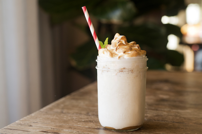 Finch & Fork’s Fire Roasted Milk Shake is a great way to top off your meal, courtesy photo.