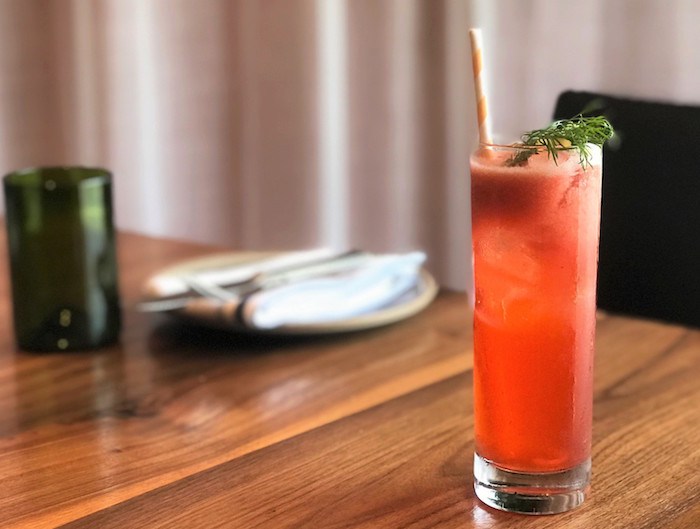 Finch & Fork's Dill Berrymore is a bright, balanced drink with toki japanese whiskey, lustau oloroso sherry, strawberry, dill and lemon. Courtesy photo.