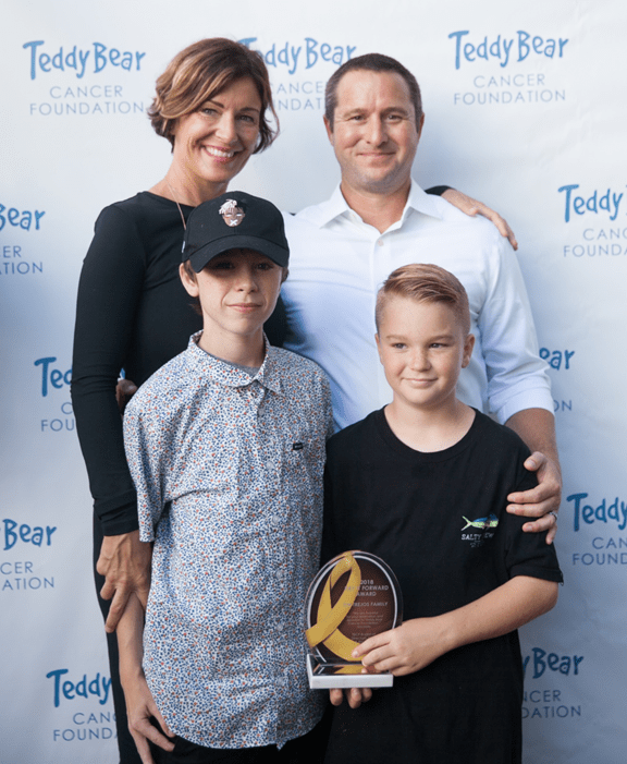 The Trejos family from Moorpark was presented with the Pay It Forward Award, courtesy Teddy Bear Cancer Foundation.
