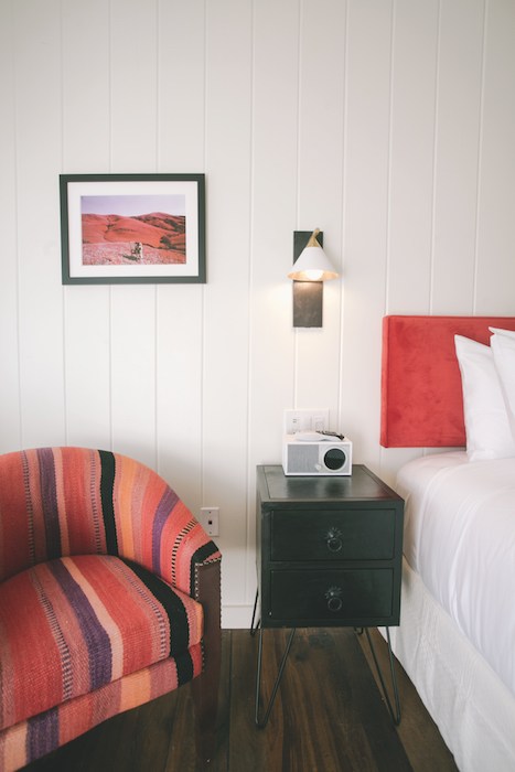 Another peek at the room's interior, with elements of both the location’s western heritage and modern luxuries. Photo courtesy Skyview Los Alamos.