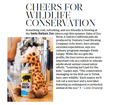 This story as it appeared in 805 Living, July/August 2019. Photo courtesy Santa Barbara Zoo.
