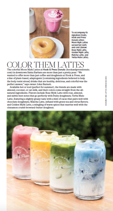 805 Living Summer 2020, Color Them Lattes, story by Leslie Dinaberg. Photos by Denisse Salinas.