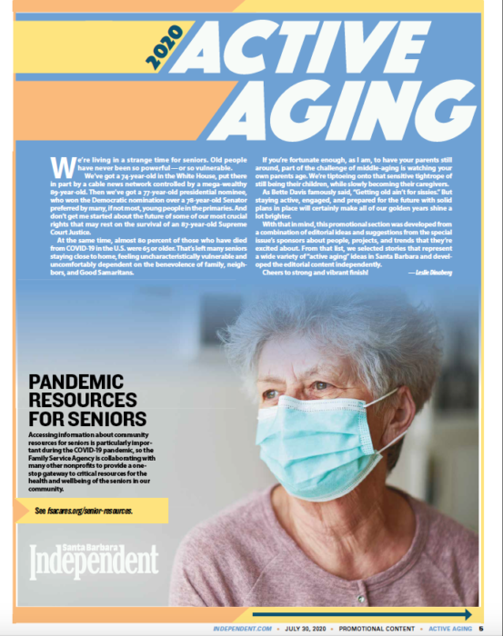 Introduction to Active Aging, Active Aging Special Section, July 30, 2020.