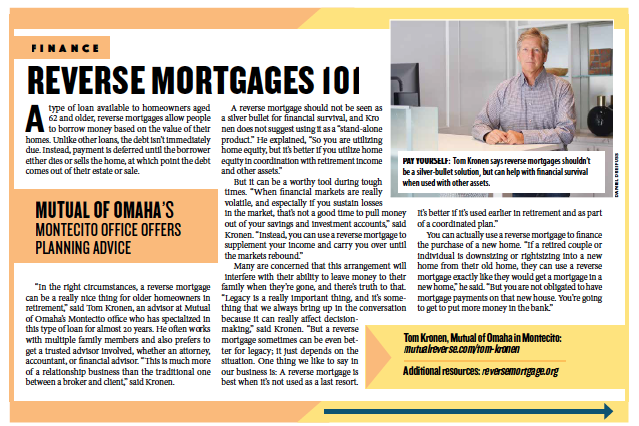Reverse Mortgages 101, from Santa Barbara Independent, Active Aging Special Section, July 30, 2020.