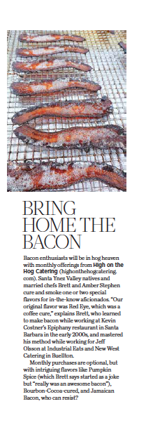 805 Living September 2020, Bring Home the Bacon, story by Leslie Dinaberg. 