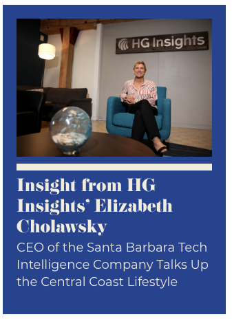 HG Insights' Elizabeth Cholawsky, photo by Daniel Dreifuss for Santa Barbara Independent.