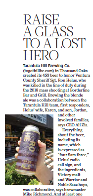 Toast local fallen Sheriff Sgt. Ron Helus with a beer brewed in his honor that also gives back, courtesy photo.
