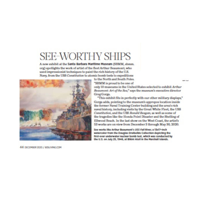 See-Worthy Ships, originally published in the December 2020 issue of 805 Living Magazine.