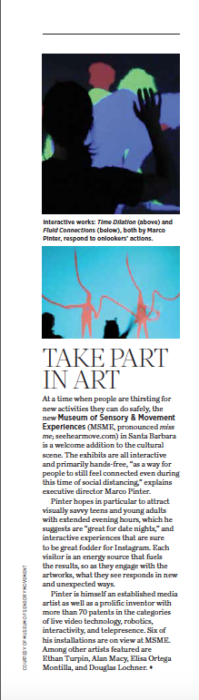 Take Part in Art, originally published in the December 2020 issue of 805 Living Magazine.